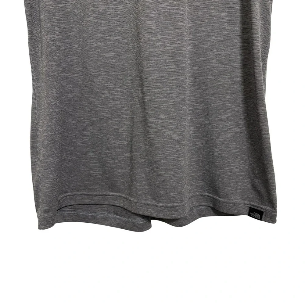 The North Face Womens Gray FlashDry V-Neck Short Sleeve Active T-Shirt Large - Picture 6 of 10